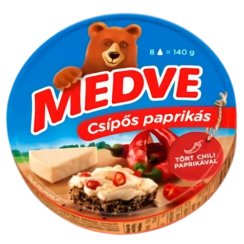 Pan. Medve 140g dobozos sajt csípőspaprikás