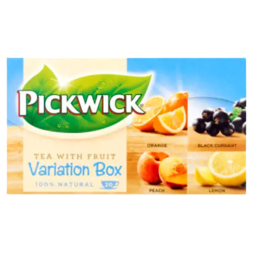 Pickwick tea 30g Variációk II. Narancs-Ribizli-Öszibarack-Citrom   12db/#