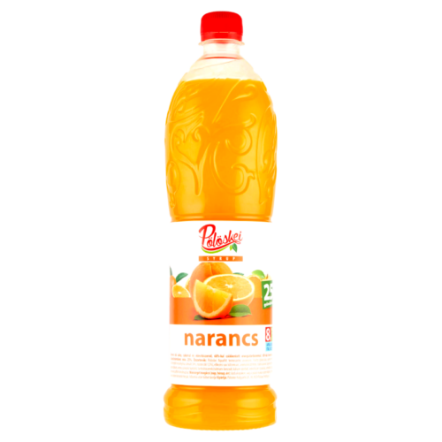 Pölöskei gyümölcsszirup 1l 25%-os Narancs ízesítésü