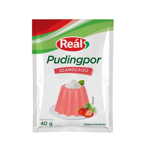 Reál pudingpor 40g eper ízű