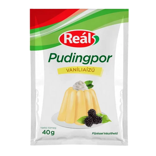 Reál pudingpor 40g vanília ízű  20db/#