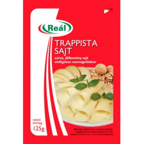 Reál szeletelt trappista sajt 125g