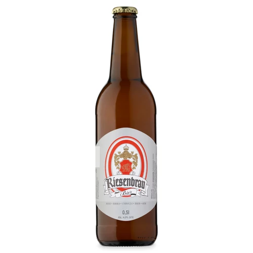 Riesenbrau sör 0,5l 4% +üveg:25Ft