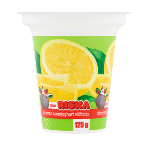 Riska krémjoghurt 125g citrom