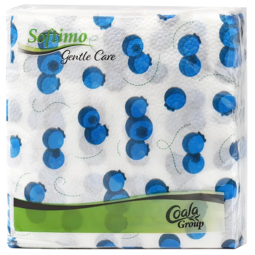 Softimo Gentle Care szalvéta 45db Áfonya 1 rtg. 34x34cm