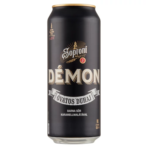 Soproni Démon 0,5l dobozos sör 5,2% DRS