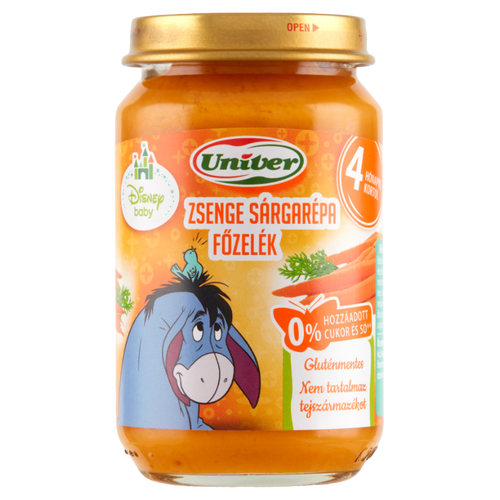 Univer bébiétel 163g Zsenge Sárgarépa fözelék