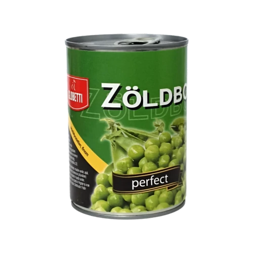Globetti PERFECT zöldborsó 400/240g