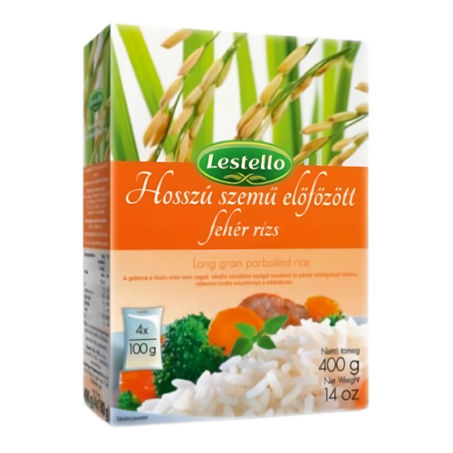 Lestello előfőzött hosszú szemű rizs 4x100g