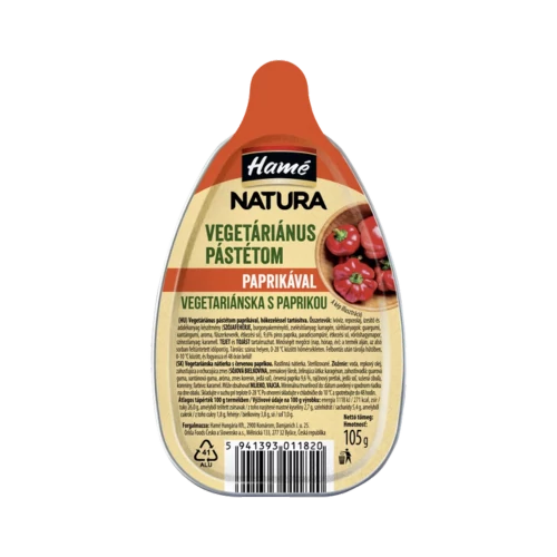 Hamé vegetáriánus pástétom pirospaprikával Natura 105g