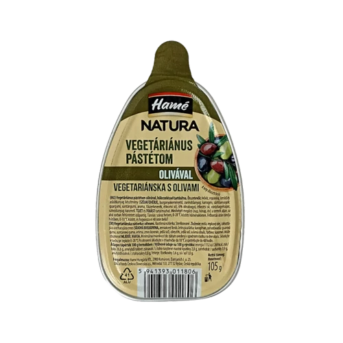 Hamé vegetáriánus pástétom olívával Natura 105g