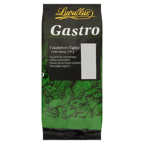 Lucullus GASTRO 200g feketebors egész