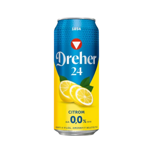 Dreher24 dobozos sör 0,5l 0,0% Citromos DRS