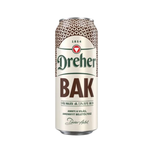 Dreher 0,5l BAK barna dobozos sör 7,3%
