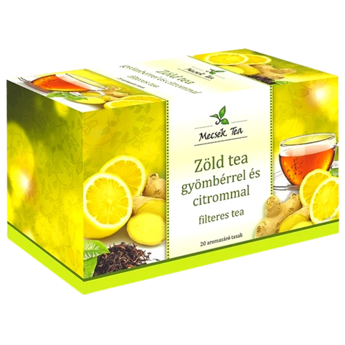 Mecsek zöld tea gyömbérrel és citrommal 20x2g