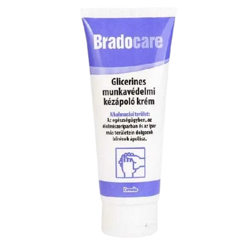 Bradocare kézápoló krém 100ml munkavédelmi, glicerines