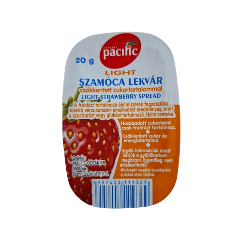 Pacific 20g Light szamóca lekvár