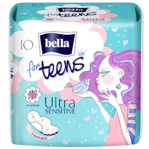 Bella For Teens Ultra Sensitive Egészségügyi betét 10db-os