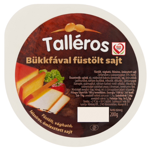 Talléros füstölt ömlesztett sajt 200g