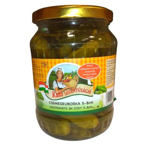 Téglási csemegeuborka 720ml 5-8cm 680/350g Kató