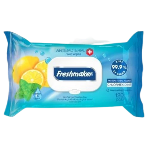 Freshmaker antibakteriális törlőkendő 120lap