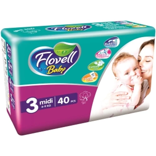 Flovell nadrágpelenka Midi3 (4-9kg)40db