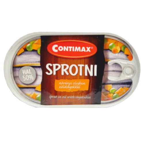 Contimax sprotni növényi olajban zöldségekkel 170g