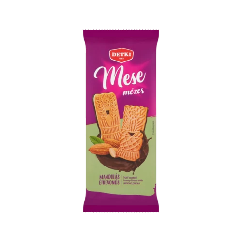 Detki Mese mandulás-étbevonós mézes linzer 200g