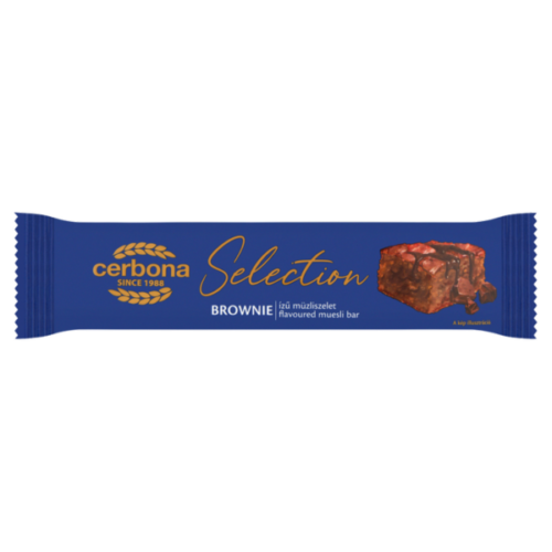Cerbona Selection brownie müzli szelet 22g