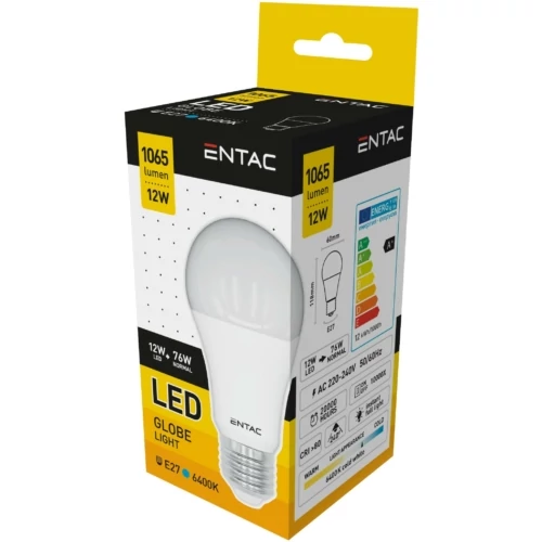 Entac Led gömb 12W/E27 (75W)