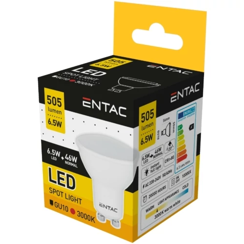 Entac Led spot égő 6,5W/GU10 (47W)