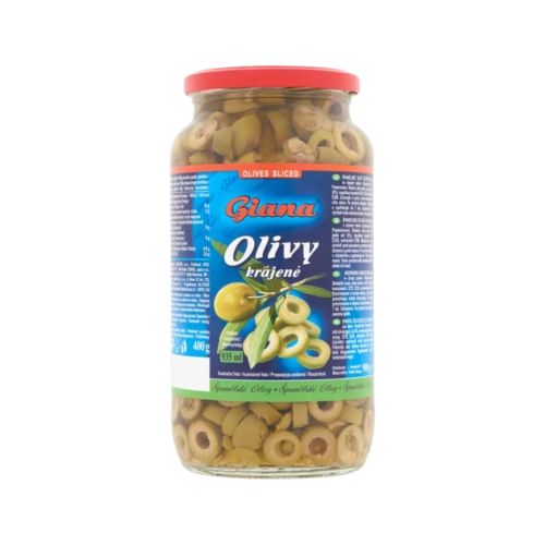 Giana olívabogyó zöld, szeletelt 900/400g