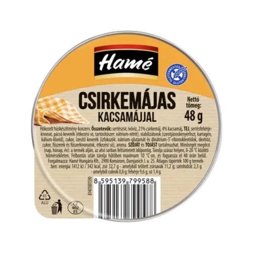 Hamé csirkemájas kacsamájjal 48g