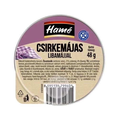 Hamé csirkemájas libamájjal 48g
