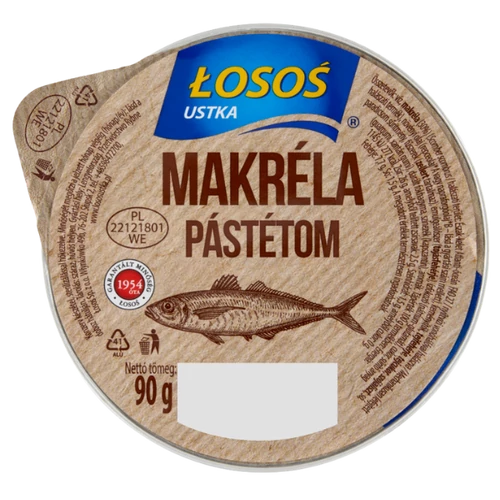 Losos makrélapástétom 90g