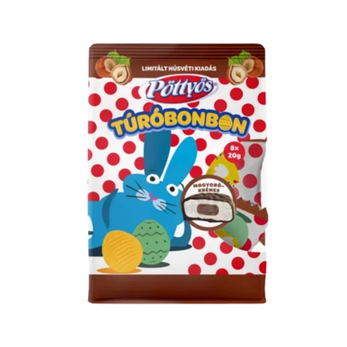 Pöttyös Bonbon mogyorókrémes 8x20g