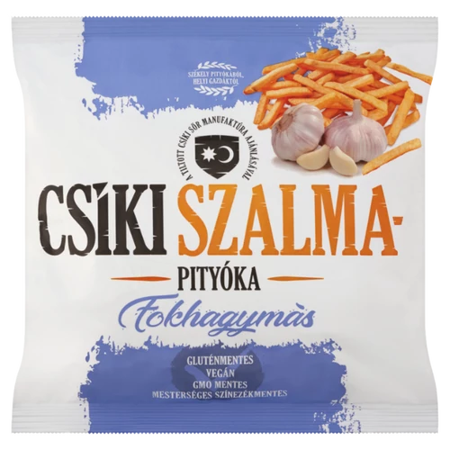 Csíki szalmapityóka 70g Fokhagymás