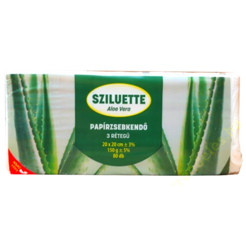 Sziluett papírzsebkendő 3rtg 80db Aloe Vera