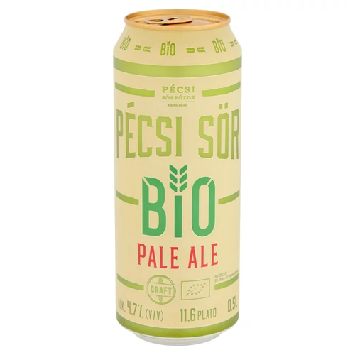 Pécsi Prémium Bio Pale Ale 0,5l dobozos sör (4,7%)