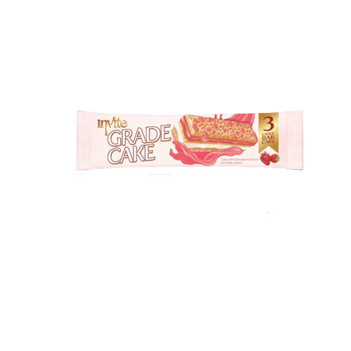 Invite Grade Cake piskóta 55g eper ízű krémmel töltött