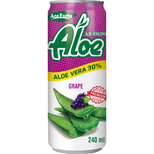 Aloe Vera rostos gyümölcsital szőlő ízű 240ml (AceFarm)