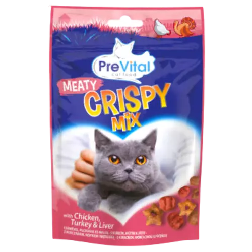 PreVital macska snack 60g crispy mix