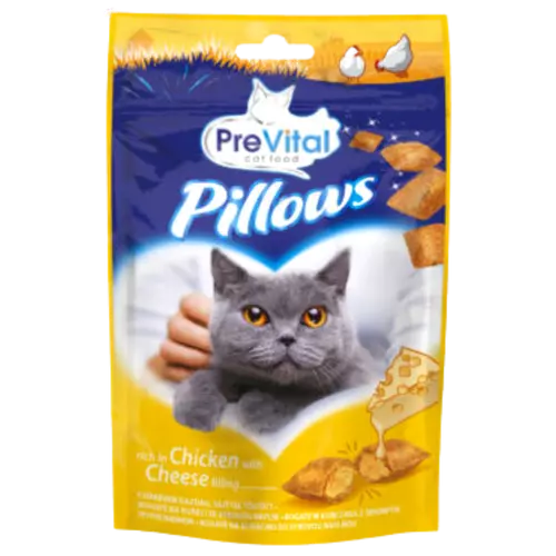 PreVital macska snack 60g csirke/sajt pillow