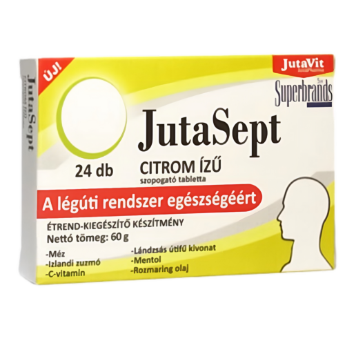 JutaSept szopogató tabletta 24db-os citrom