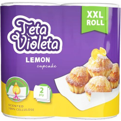 Violeta háztartási papírtörlő MAXI 2rtg/2tek. citrom illat