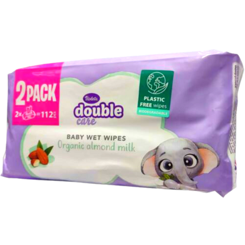 Violeta popsitörlő DUOPACK 2x56db mandula