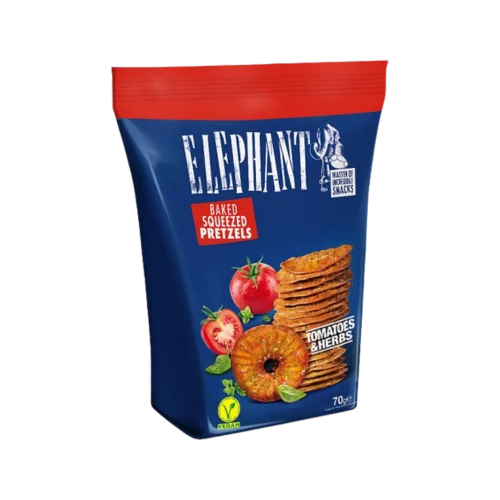 Elephant chips tallér 70g paradicsomos-fűszeres