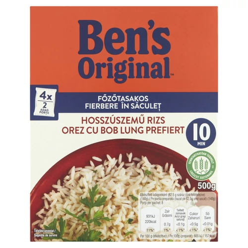 Bens Original 500g hosszúszemű rizs (4x125g)