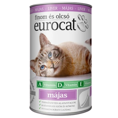 EuroCat Macskakonzerv 415g Máj