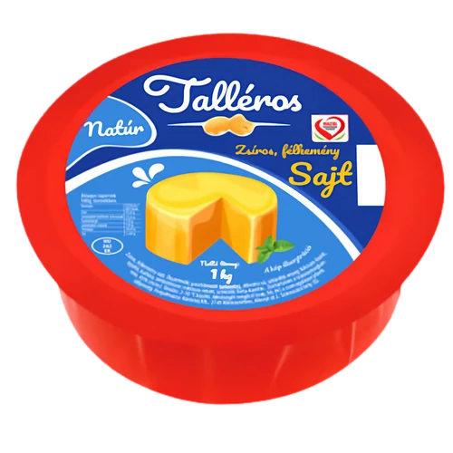 Talléros félkemény zsíros sajtkorong 45% 1kg